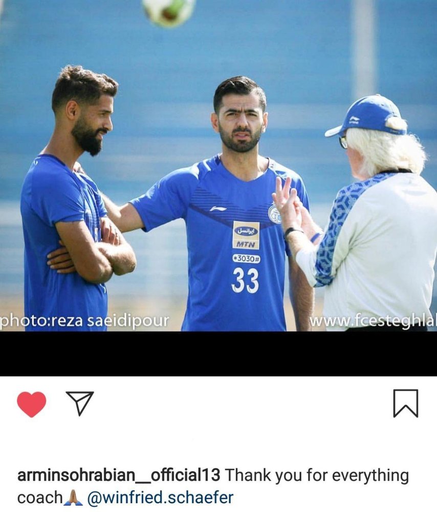 واکنش مدافع استقلال به جدایی شفر +عکس