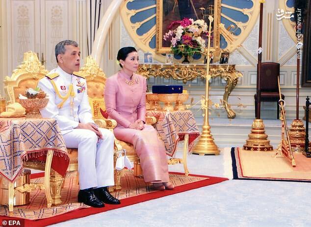 پادشاه تایلند با محافظ شخصی‌اش ازدواج کرد+عکس