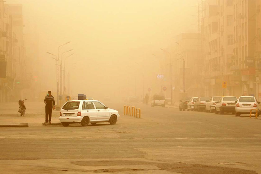 هوای اهواز در شرایط ناسالم