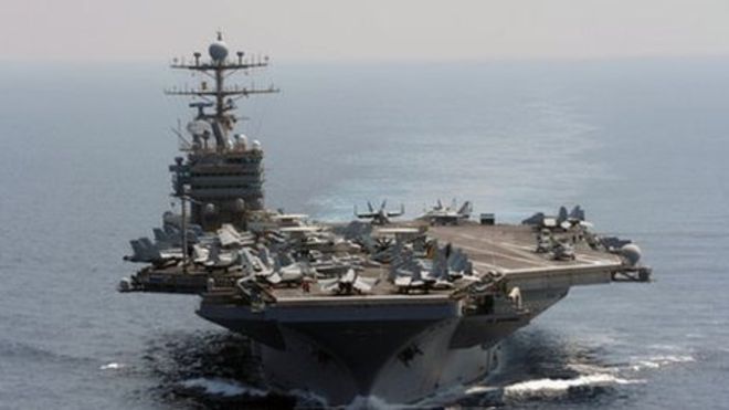 ناو هواپیمابر و نیرو‌های بمب‌افکن به خاورمیانه می‌فرستیم/ این پیام روشنی برای ایران است