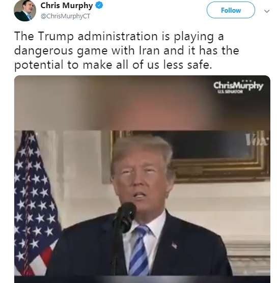 سناتور آمریکایی: اقدامات ترامپ علیه ایران امنیت ما را کاهش داده است