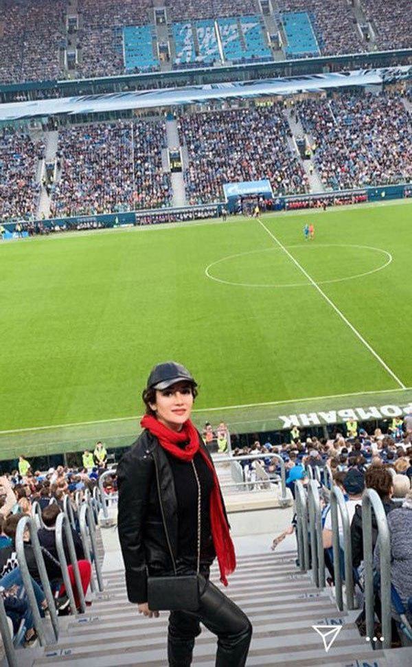 سفر بهاره افشاری به روسیه برای دیدن بازی سردار +عکس سفر بهاره افشاری به روسیه برای دیدن بازی سردار +عکس