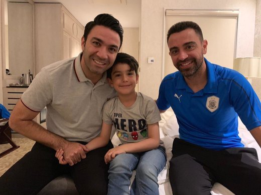 ملاقات شبانه ژاوی و نکونام +عکس