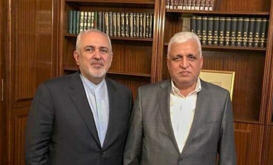 ظریف با رئیس الحشد الشعبی دیدار کرد ظریف با رئیس الحشد الشعبی دیدار کرد