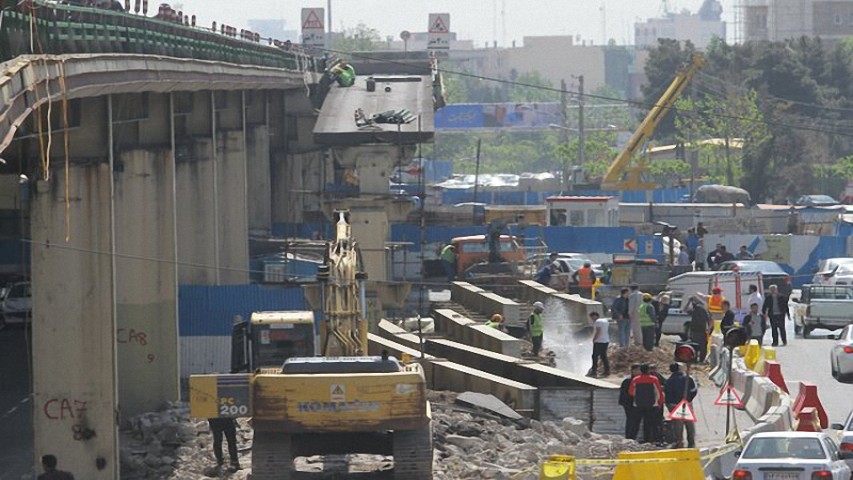 پل گیشا مسدود شد پل گیشا مسدود شد