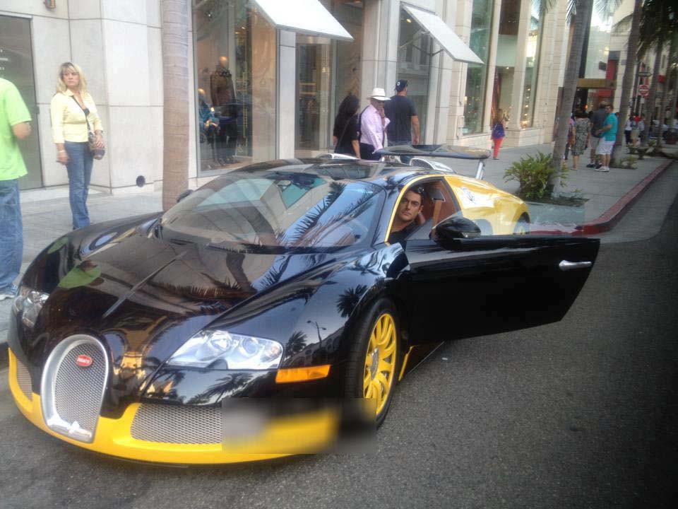 تفریح لاکچری محمدرضا گلزار با بوگاتی خاص در آمریکا +عکس