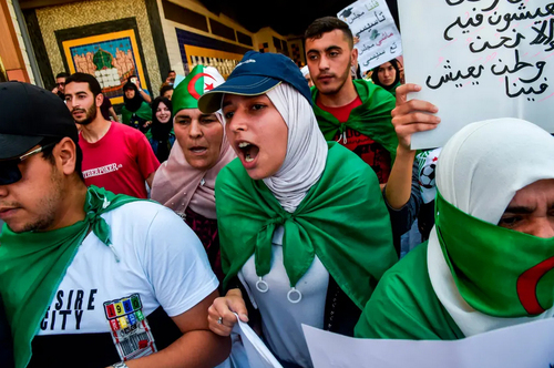 تظاهرات ضد دولتی در پایتخت الجزایر