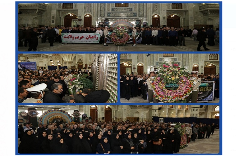 حضور کارکنان و مدیران شرکت مخابرات ایران در حرم امام خمینی