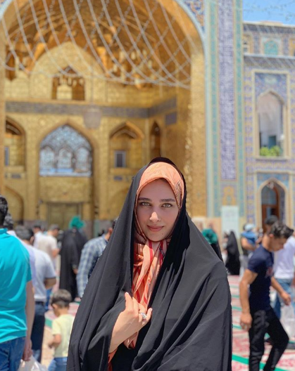 عروس سفیر در حرم امام رضا(ع)