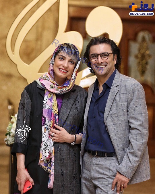 زوج خندان و بی‌حاشیه سینما در کنار هم