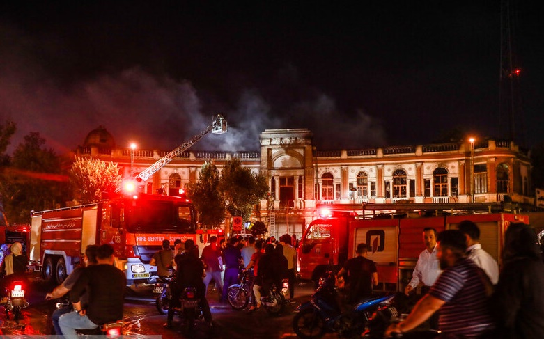 آتش سوزی در میدان حسن آباد