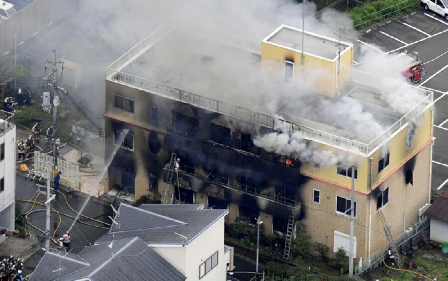 ۱۳ قربانی در آتش‌سوزی استودیوی انیمیشن در ژاپن