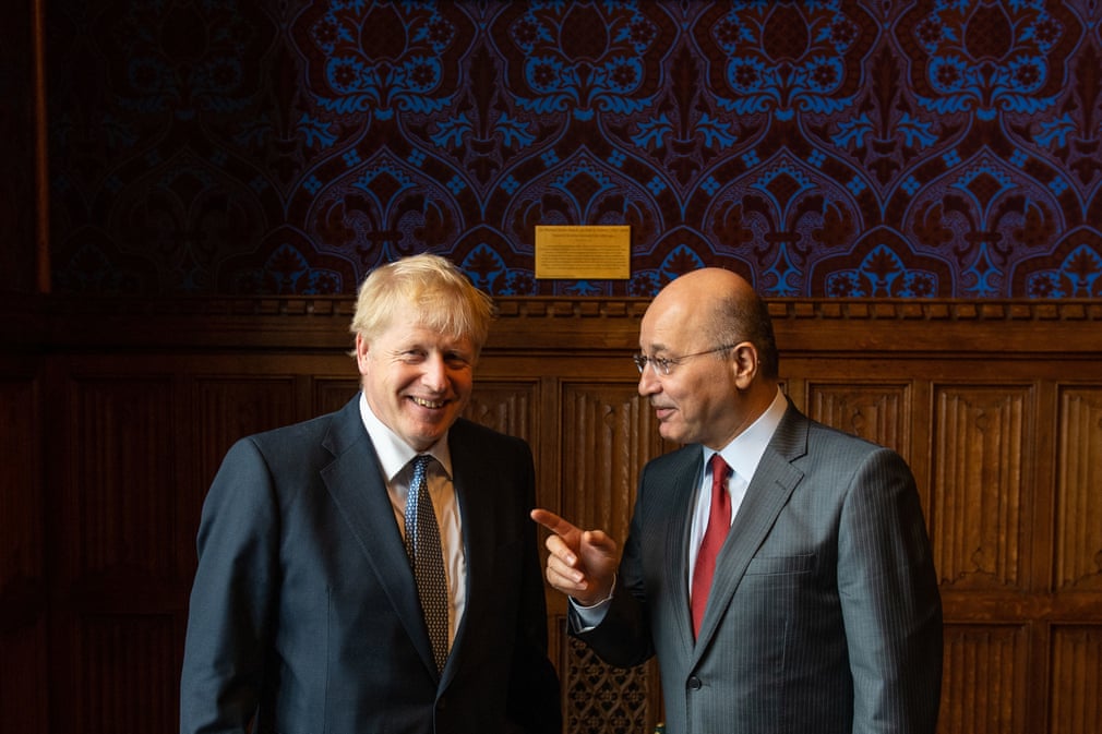 دیدار بوریس جانسون نامزد ریاست حزب محافظه کار بریتانیا با برهم صالح