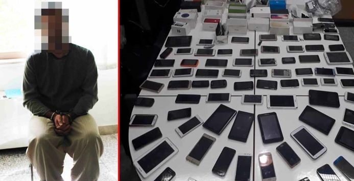 بازداشت سلطان موبایل&zwnj;های دزدی در تهران +عکس