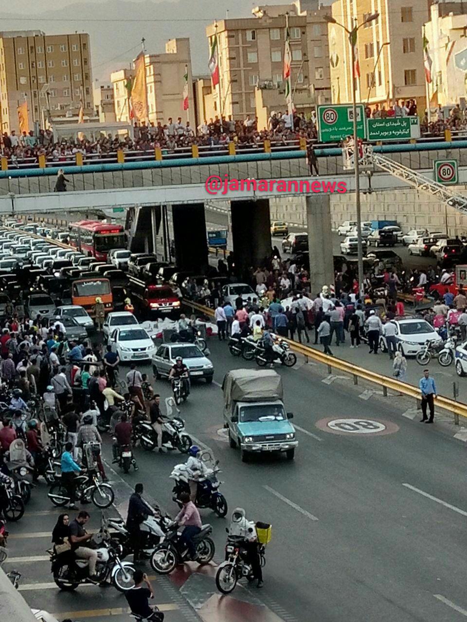 ماجرای خودکشی در بزرگراه امام علی +عکس و ویدیو