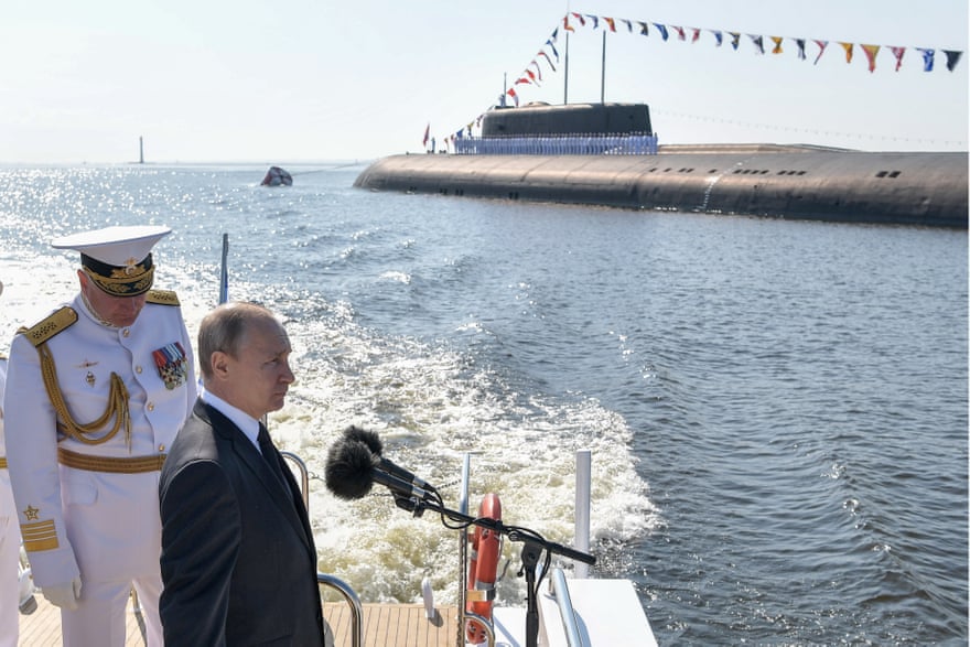 سخنرانی ولادیمیر پوتین در روز نیروی دریایی روسیه در بندر سنت پترز بورگ