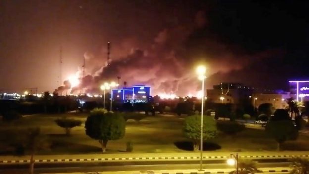 حملات پهپادی به تاسیسات نفتی سعودی
