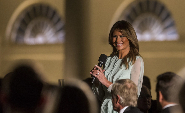 سخنرانی ملانیا ترامپ در مراسم میزبانی نخست وزیر استرالیا