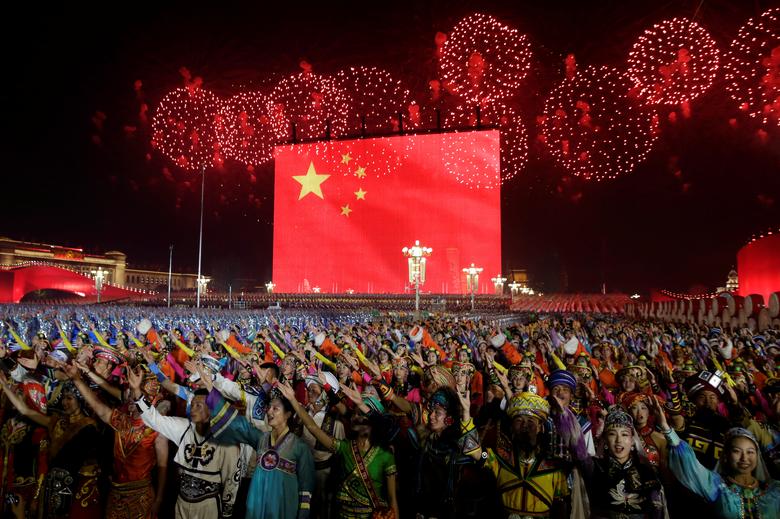 جشن هفتاد سالگی جمهوری خلق چین در پکن
