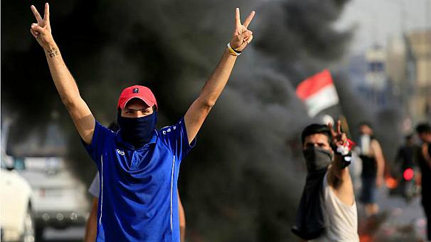 کشته‌های اعتراضات عراق به ۱۹ نفر رسید/ اعلام منع رفت و آمد در بغداد