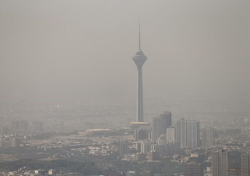 کیفیت هوای تهران در شرایط ناسالم قرار می‌گیرد