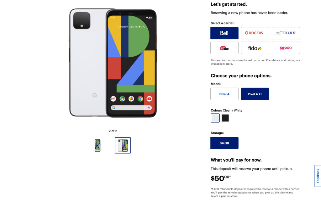 پیکسل ۴ ایکس ال گوگل 