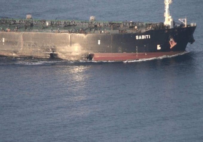 نفتکش آسیب دیده ایرانی SABITI