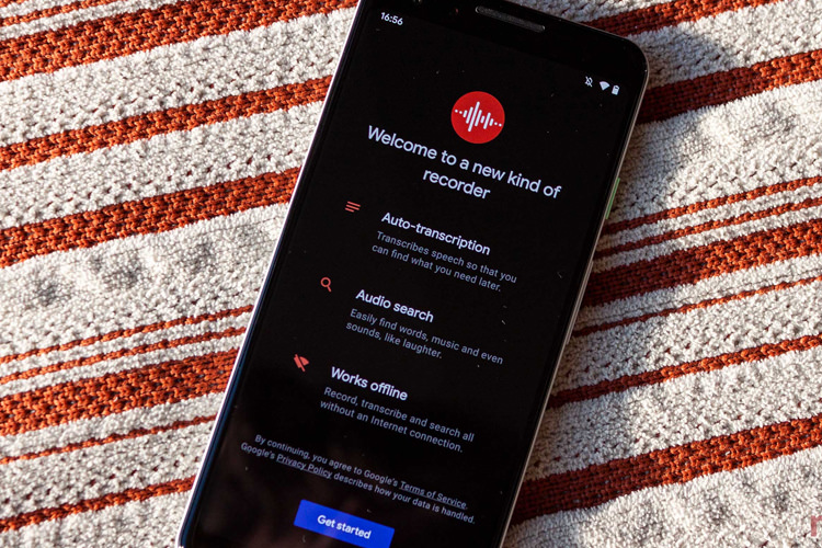 اپلکیشن ضبط صدا پیکسل ۴ 