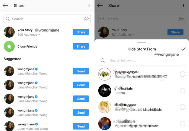 ویرایش مخاطبان استوری به اینستاگرام می‌آید