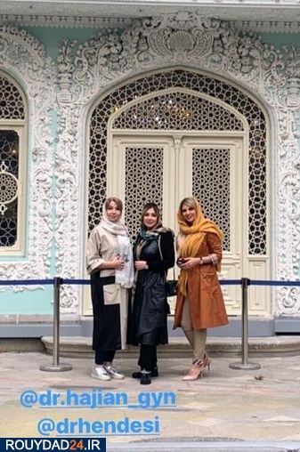 نیوشا ضیغمی و دوستانش در عمارتی مجلل + عکس نیوشا ضیغمی