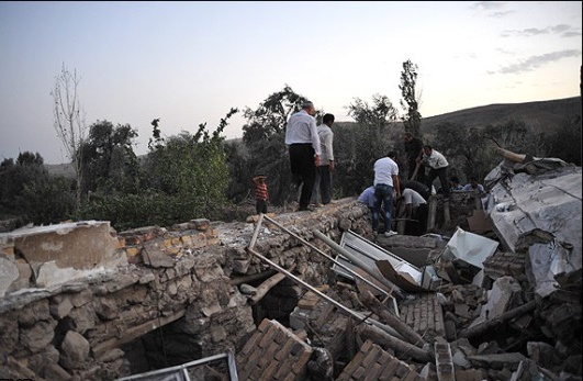 مناطق زلزله‌زده آذربایجان شرقی