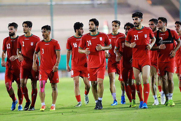 برگزاری جلسه فنی تیم فوتبال امید ایران پیش از دیدار با اندونزی