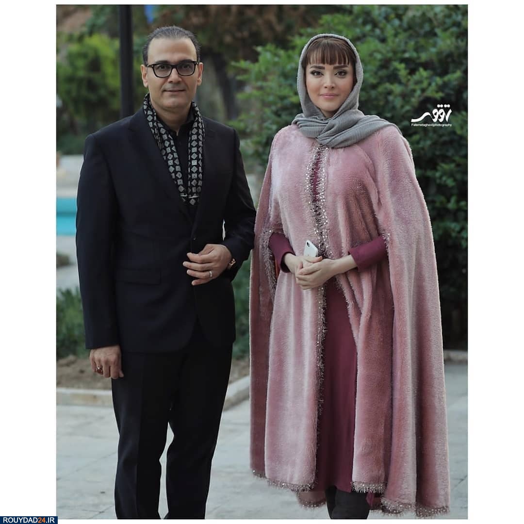 استایل مخمل صورتی بهنوش طباطبایی