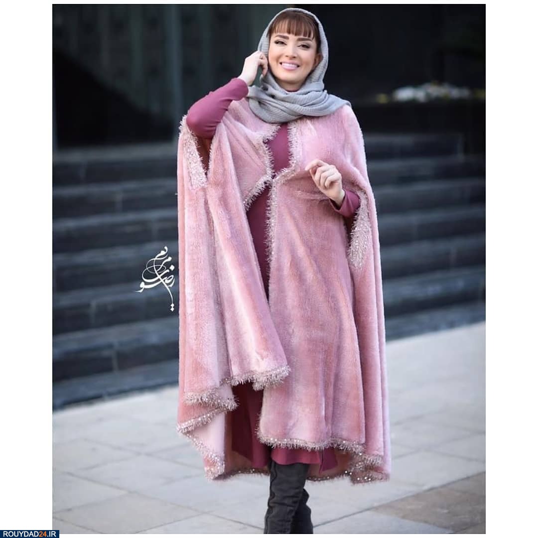 استایل مخمل صورتی بهنوش طباطبایی