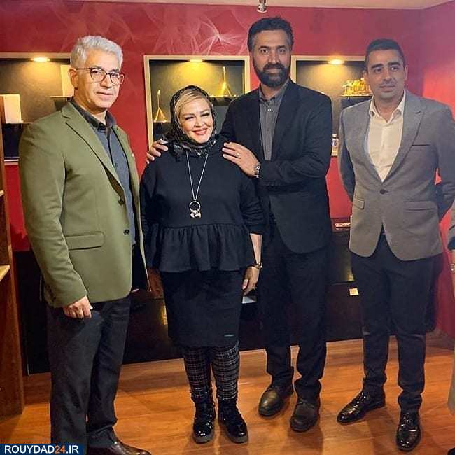 بهاره رهنما پس از بازگشت از کانادا در کنار همسرش