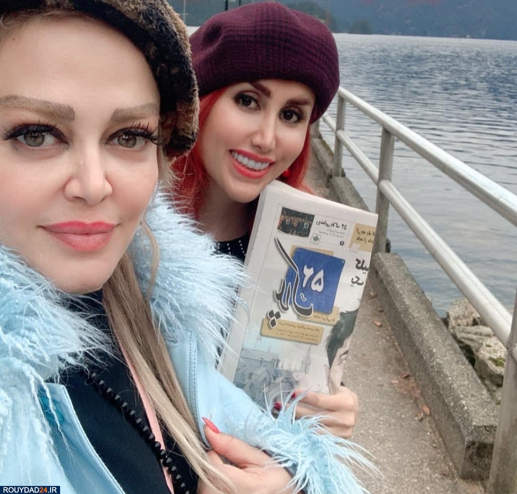 بهاره رهنما پس از بازگشت از کانادا در کنار همسرش بهاره رهنما پس از بازگشت از کانادا در کنار همسرش