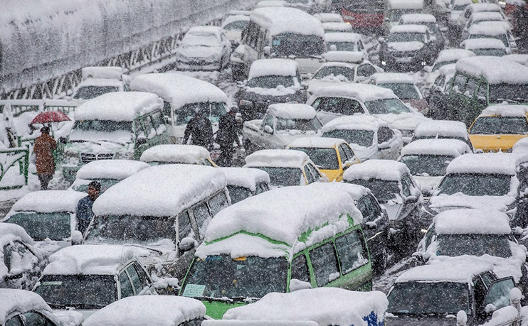 حمل و نقل شهردرای برف تهران