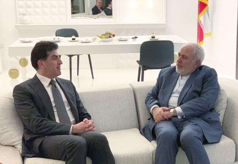 رئیس اقلیم کردستان عراق با ظریف دیدار کرد