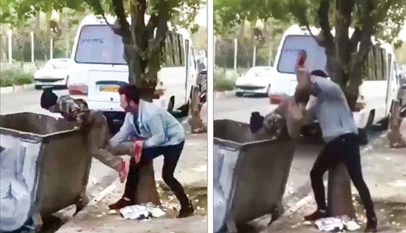 چه کسی به آن جوان یاد داد کودک کار را داخل سطل زباله بیندازد؟ چه کسی به آن جوان یاد داد کودک کار را داخل سطل زباله بیندازد؟