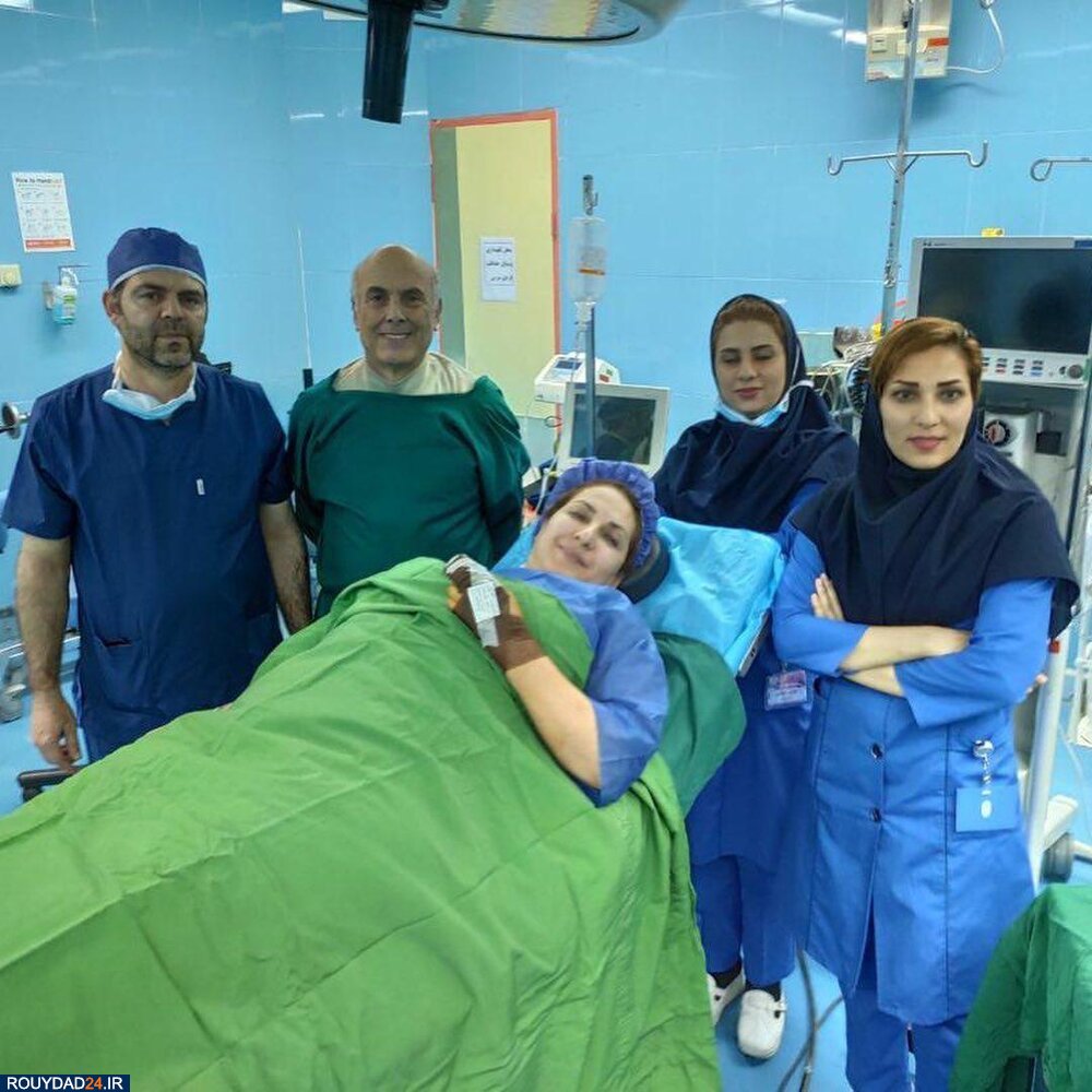 بستری شدن بازیگر زن به علت سانحه