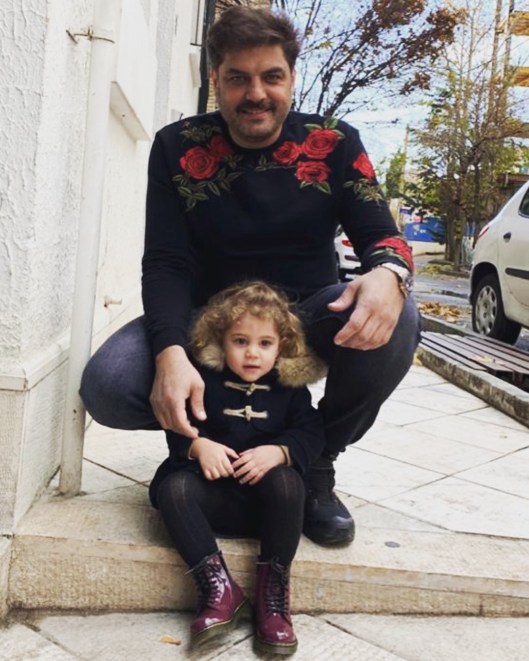 سام درخشانی با دختر زیبایش +عکس