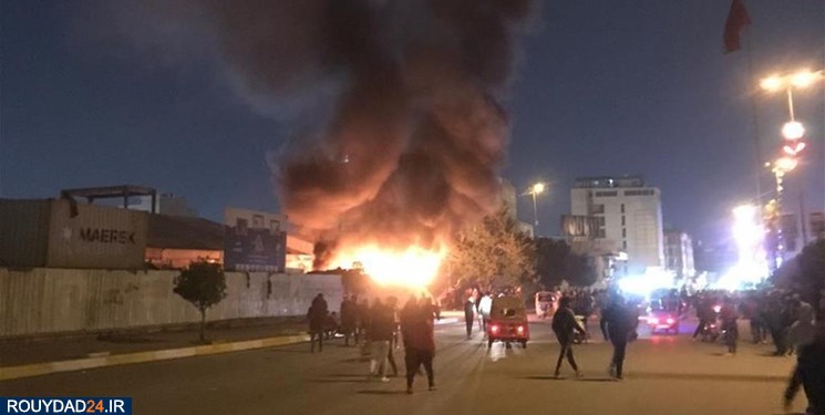 به آتش کشیدن موکب‌های حسینی توسط آشوبگران