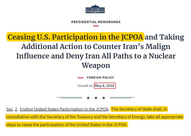 استفاده آمریکا از مکانیزم ماشه