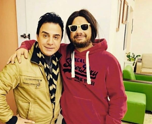 علی صادقی و عموی معروفش + عکس