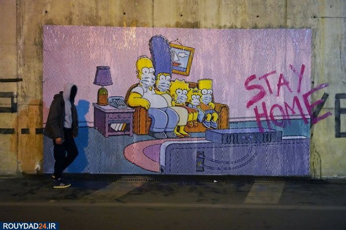 هنر ویروس کرونا بر دیوارهای جهان