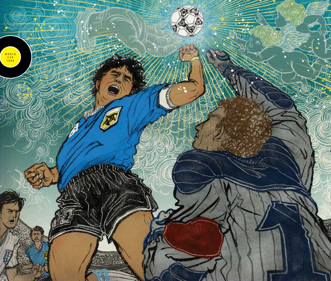 گل با دست مارادونا به انگلستان