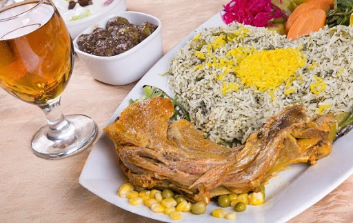 باقالی پلو با گردن