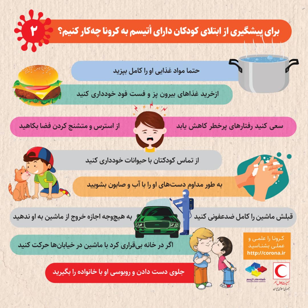 راهکارهایی برای پیشگیری از کودکان دارای اوتیسم به کرونا راهکارهایی برای پیشگیری از کودکان دارای اوتیسم به کرونا