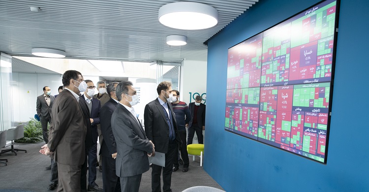 بازدید مدیرعامل بانک ملت از شرکت کارگزاری مفید مدیرعامل بانک ملت