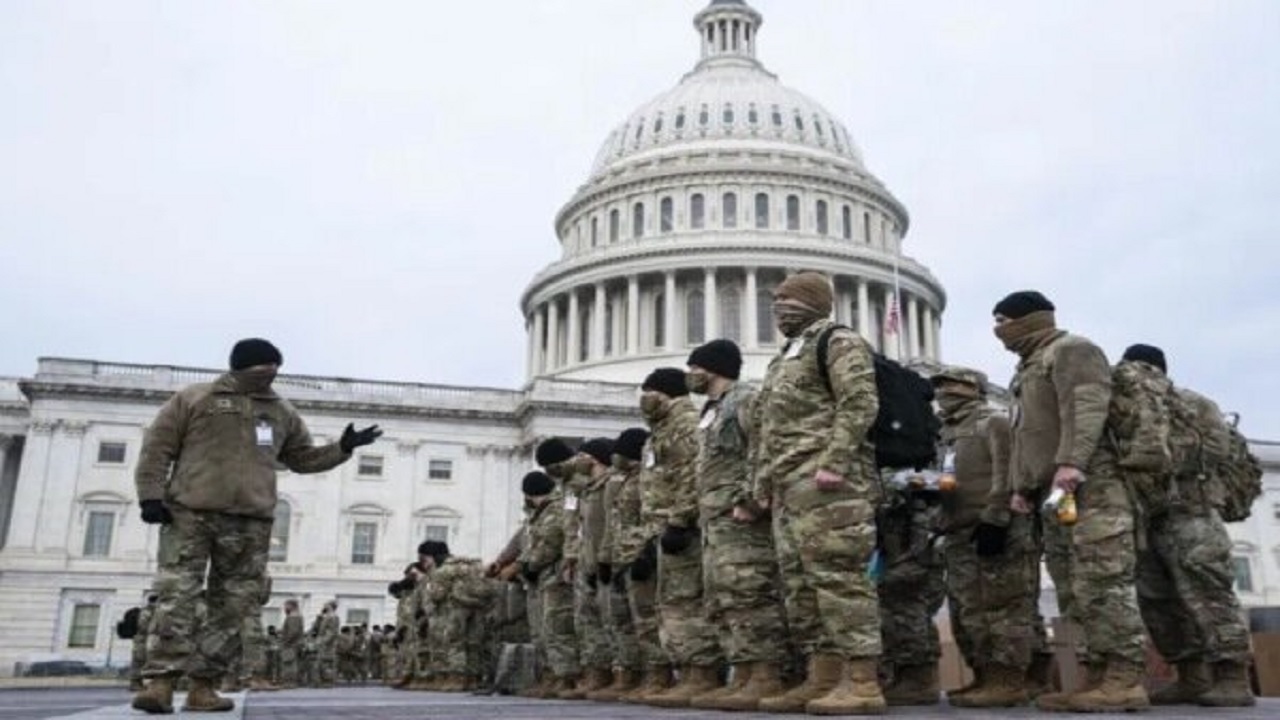 تهدید حمله نظامیان به مراسم تحلیف بایدن مراسم تحلیف بایدن